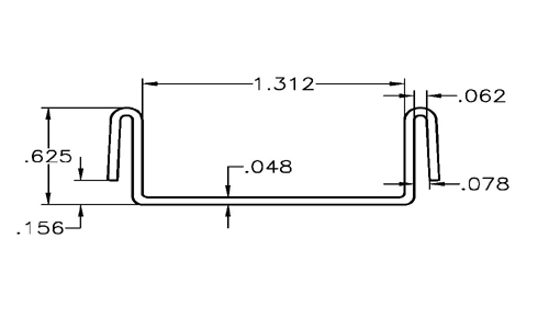 Cable Guide - Double Line - Bolt On