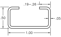 Aluminum C Channel Size Chart